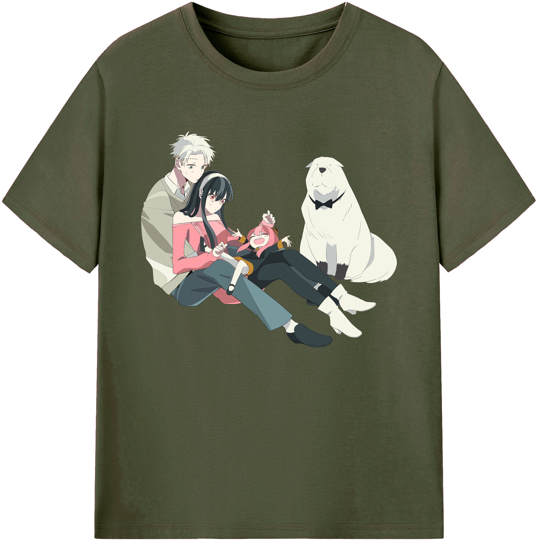 （画像用） SPY×FAMILY间谍家家酒 綿100％ メンズ半袖Tシャツ｜肌触りやわらか＆通気性